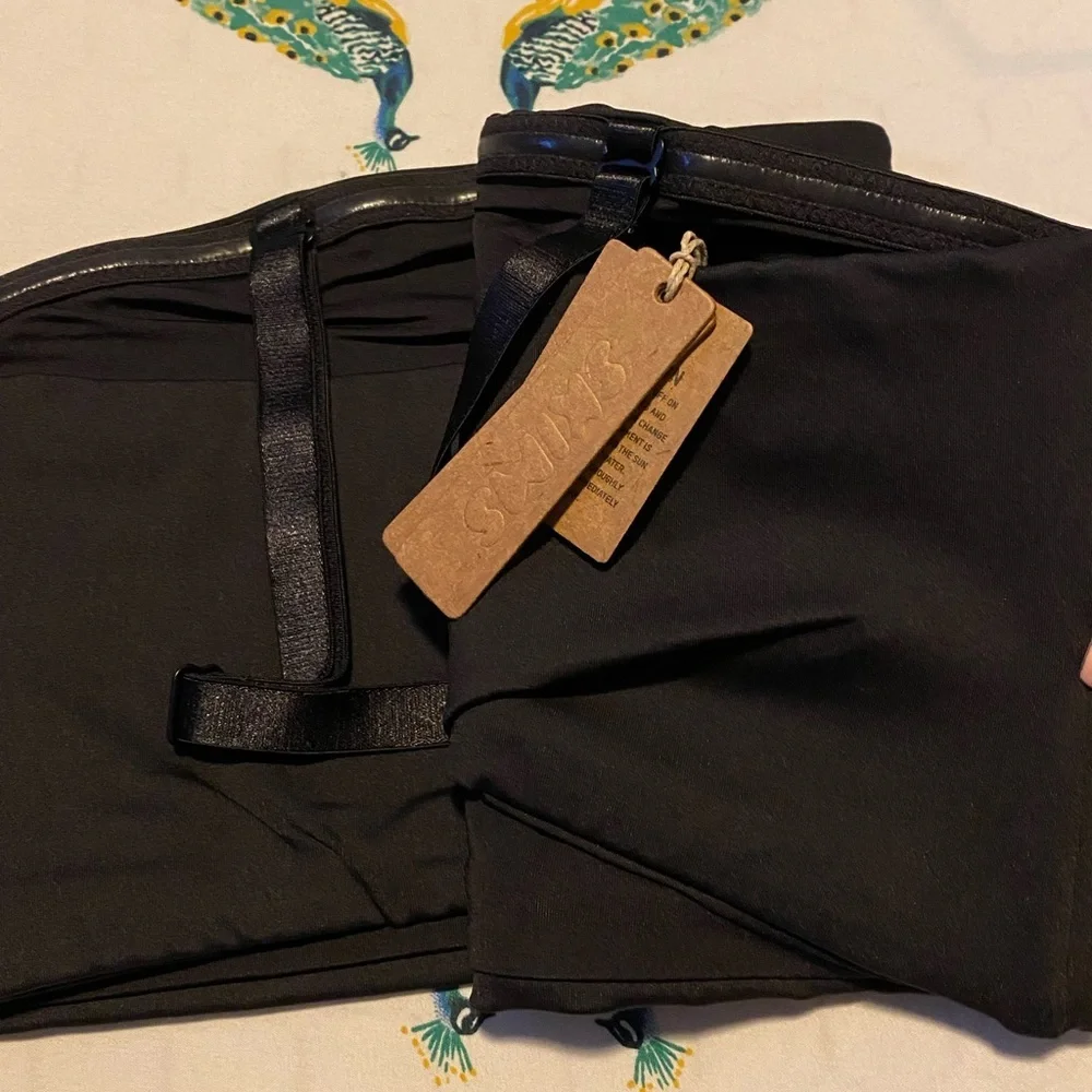 NWT SKIMS Swim Bandeau Swimsuit Bikini Top Sz 3X Onyx